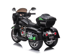 Load image into Gallery viewer, Kids Motorcycle,Ride on Motorcycle, Motorbike for Kids with Key Start /3 Wheels Headlight/Storage Box/Two Motor/Two seat (Black)