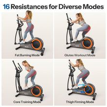 Load image into Gallery viewer, Niceday Elliptical Exercise Machine - 16IN Stride Orange
