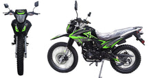 Load image into Gallery viewer, 250cc Dirt Bike Motorcycle RPS Dual Sports Bike Dirt-bike Enduro Bike Adults Motorcycle Bike 250cc STREET bike (GREEN)