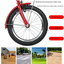 Load image into Gallery viewer, Red, Style 2, Adult Tricycle,16 inch 3-Wheels Trike Bicycle Lightweight Foldable Bikes for The Elderly, Human-Powered Pedal Tricycle