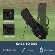 Load image into Gallery viewer, 14 Way Golf Stand Bag for Men& Women,Lightweight Pu Leather Golf Bag with Cooler Pocket, Full Length Divider Golf Club Bag with Magnetic Pocket.
