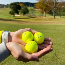 Load image into Gallery viewer, Trust Golf Ball | Aurora Bright Yellow | Soft | Distance | Straight Flight | Easy to Spot | Crystal Urethane Cover | 3-Piece | 12 Balls