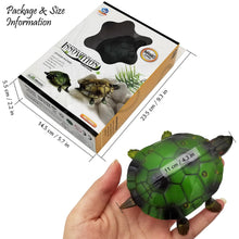 Load image into Gallery viewer, Cute RC Turtle Remote Control Tortoise Toy Realistic Simulation Electric Electronic Animal for Cat Toddler Kids Birthday (Green)