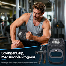 Load image into Gallery viewer, FitBeast Grip Strength Trainer Kit, Digital Grip Strength Tester with Adjustable Hand Gripper Strengthener & Finger Exerciser, Track Progress for Fitness, Rehab & Strength Building (Advanced 3-in-1 Kit)