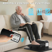 Load image into Gallery viewer, Under Desk Elliptical Machine, Electric Elliptical Leg Exerciser for Senior, Quiet and Compact Electric Seated Pedal Exerciser for Home with Monitor, Remote Control and 12 Adjustable Speeds