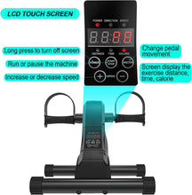 Load image into Gallery viewer, HOMGIM Motorized Mini Exercise Bike Electric Pedal Exerciser (Black)