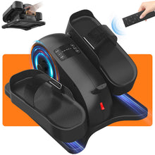 Load image into Gallery viewer, Under Desk Elliptical Machine for Senior Mini Elliptical Leg Exerciser with Remote Control Portable Electric Seated Foot Pedal Exerciser for Home Office