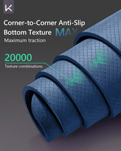 Load image into Gallery viewer, KEEP Large Yoga Mat 79"x39" for Men, 7mm Extra Thick & Oversized Exercise Mat, Non-Slip TPE Workout Mat for Home Gym, High-Density Anti-Tear Fitness Mat for Tall Users, Blue