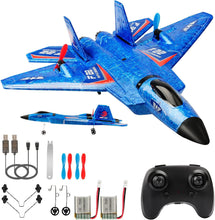 Load image into Gallery viewer, RC Plane, F22 RC Airplane Fighter Ready to Fly, 2.4Ghz 2 Channel Remote Control Plane, RC Airplanes Toy