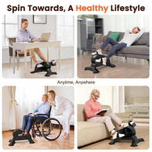 Load image into Gallery viewer, LifeOG Pedal Exerciser Under Desk Bike-Mini Exercise - Black