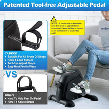 Load image into Gallery viewer, TABEKE Under Desk Bike Pedal Exerciser - Black