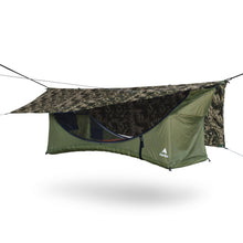 Load image into Gallery viewer, Haven Tent Original Lay-Flat Hammock Tent (Digital Camo) – Camping Hammock Tent with Mosquito Net – Waterproof & Comfortable, Includes Insulated Pad and Rainfly