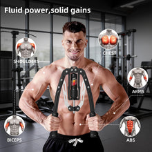 Load image into Gallery viewer, SoftGym Twister Arm Chest Trainer Exerciser Workout Equipment,Adjustable 22-470lbs Hydraulic Power- Black