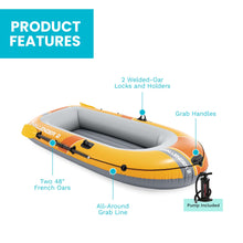 Load image into Gallery viewer, INTEX Challenger 2-Person Inflatable Boat Set with Oars and Pump
