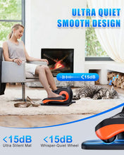 Load image into Gallery viewer, Putnen Under Desk Elliptical Machine, Electric Elliptical Leg Exerciser for Seniors with 12 Adjustable, Portable Quiet Elliptical Exercise Machine, Seated Pedal Exerciser with Remote Control (Orange)