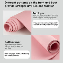 Load image into Gallery viewer, Wimwum Extra Wide Yoga Mat 72" x 32", 7mm Non Slip TPE Exercise Mat with Carrying Strap, Large Workout Mat for Yoga, Pilates, Stretching, HIIT & Home Gym, Pink