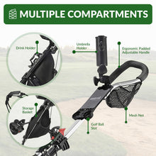 Load image into Gallery viewer, Caddytek Golf CaddyLite 11.5 V3 Superlite Deluxe Push Cart Silver