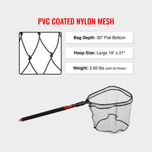 Load image into Gallery viewer, EGO S2 Slider Fishing Landing Net, Large PVC Coated Mesh, 29-60-Inch Handle