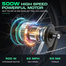 Load image into Gallery viewer, Electric Bike for Adults, Peak 780W Ebike 26" Electric Mountain Bike, 22MPH Adult Electric Bicycles Commuter Ebike with 48V Battery