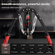 Load image into Gallery viewer, SoftGym Twister Arm Chest Trainer Exerciser Workout Equipment,Adjustable 22-470lbs Hydraulic Power -Red