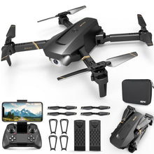 Load image into Gallery viewer, 4DRC V4 Foldable Mini Drone with Camera - 1080P HD Drone with Stable Hover, Gravity Control, Auto-Follow, Trajectory Flight,One Key Take Off, 2 Batteries