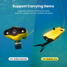 Load image into Gallery viewer, Underwater Drone, Mini S submarine drone with 4K+EIS Image Stabilization Camera for Real-Time Viewing Depth & Temperature Data