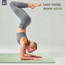 Load image into Gallery viewer, KEEP Extra Thick NBR Yoga Mat for Women & Men, 15mm Thick, 72”x32” Large Exercise Mat with Non-Slip Workout Mat for Yoga, Pilates, Stretching, Meditation – Wide & Cushioned Fitness Mat,Green