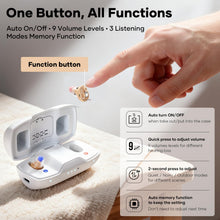 Load image into Gallery viewer, iBstone Nova Hearing Aids for Seniors Adults: Superior Sound Quality - Smart Noise Cancelling - No Feedback - 1.5Hrs Charging for 100Hrs Working - Come with Anti-Lost Lanyard - Over-the-Counter