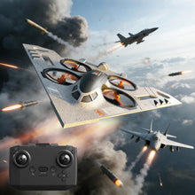 Load image into Gallery viewer, Virellia 3-in-1 RC Drone for Land Sea Air, H20 Remote Control Bomber RC Airplane with Cool Lights, 360° Flip, 3 Driving Mode and Collision Protection, Foam RC Drone Toy Gift for Boy Girl, Silver