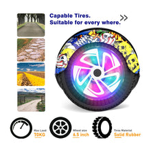 Load image into Gallery viewer, Hoverboard for Kids, 6.5" Two Wheel Self Balancing Hoverboards with Bluetooth and Lights, Graffiti Hover Board