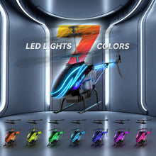 Load image into Gallery viewer, RC Helicopter, Remote Control Helicopter for Kids with 30Mins Flight(2 Batteries), 7+1 LED Light Modes, Altitude Hold