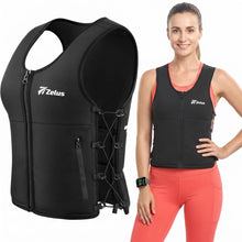 Load image into Gallery viewer, ZELUS Weighted Vest Woman, Adjustable Weighted Vest 1-10lb/ 1-15lb with Removable Z-Fit Soft Iron Weights, for Weight Loss Running Walking Rucking Strength Training, Reflective & Pocket Design
