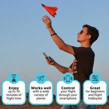 Load image into Gallery viewer, 4.0 The Next-Generation Smartphone Controlled Paper Airplane Kit, RC Controlled. Easy to Fly with Autopilot & Gyro Stabilizer