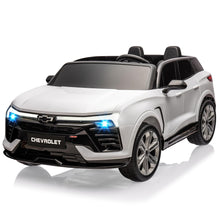 Load image into Gallery viewer, 24V Kids Electric 2-Seater SUV Toy Licensed Chevrolet Blazer Ride On Car, with Remote Control, 4 Spring Suspension, White
