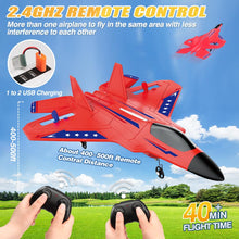 Load image into Gallery viewer, Fremego F-22 Raptor RC Plane 2.4GHz RC jet Fighter Toy Ready to Fly Remote Control Easy to Fly