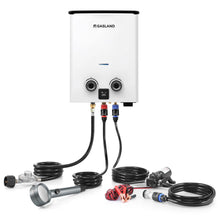 Load image into Gallery viewer, GASLAND Goshower G5 Pro Portable Propane Tankless Water Heater – 1.32 GPM, 34,000 BTU, With Water Pump & Strainer, Ultra-Slim 5L for Camping, Off-Grid, Outdoor Shower