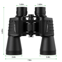 Load image into Gallery viewer, 20x50 High Powered Binoculars for Adults, Waterproof Compact Binoculars with Low Light Vision for Bird Watching Hunting Camping Travel Cruise Hiking Sports Stargazing, Christmas Birthday Gifts for Men