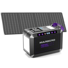 Load image into Gallery viewer, MARBERO 172Wh Solar Generator with Panels Included Solar Panel Kit 40W