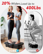 Load image into Gallery viewer, Zoomsnail Vibration Plate Exercise Machine, 8000 Vibrations/min Adjustable Fitness Platform, 400 Lbs Capacity Whole Body Workout Extra Large Size Platform with Bluetooth for Weight Loss, Women & Men