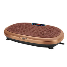 Load image into Gallery viewer, EILISON FitMaxx 3D XL Vibration Plate Exercise Machine - Whole Body Workout Vibration Platform w/Loop Bands - Lymphatic Drainage Machine for Weight Loss, Shaping, Recovery (Fitmaxx Brown, 818)