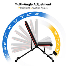 Load image into Gallery viewer, Aidoly Adjustable Weight Bench for Home Gym, Foldable Workout Equipment for Full Body Strength Training, Incline Decline Sit-Up Bench, 795LBS Capacity for Chest, Shoulders, Arms