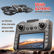 Load image into Gallery viewer, OBEST RC Drone With Screen On Controller (5.9in), Brushless Motor Drone with Dual Cameras