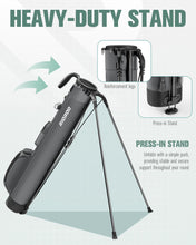 Load image into Gallery viewer, RIOROO Golf Stand Bag, Lightweight Par 3 Golf Bag Holds Up to 7 Clubs with Two Way Dividers Cooler Pocket Shoulder Strap and Multiple Storage Pockets for Men and Women