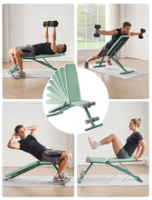 Load image into Gallery viewer, SPORTSOUL 880LB Weight Bench for Home Gym, 8-Position Backrest Adjustable Workout Bench for Strength Training – Incline Decline Flat, Foldable & Compact for Small Space Apartment Room Garage