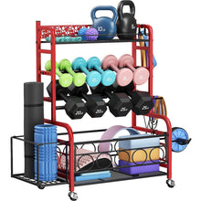 Load image into Gallery viewer, VOPEAK Weight Rack for Dumbbells ,Strength Training Equipment with Wheels