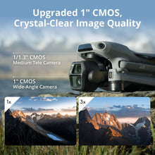Load image into Gallery viewer, Combo (RC 2 Screen Remote Controller), Drone with 1" CMOS Wide-Angle & Medium Tele Camera
