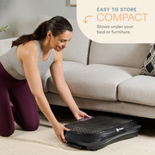 Load image into Gallery viewer, Lifepro Waver Vibration Plate Exercise Machine – High-Intensity Vibration Plate for Lymphatic Drainage – Full-Body Workout Vibrating Platform with Loop Bands – Fitness Equipment for Strength & Toning
