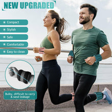 Load image into Gallery viewer, BECOJADDE Ankle Weights Set of 2 (2 lb Each) Adjustable Wrist Weights -Pewter Deep Emerald