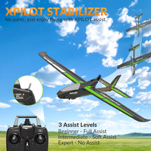 Load image into Gallery viewer, RC Plane, 4CH Remote Control Glider Airplane RTF with 6-Axis Gyro, 3 Modes & Aerobatics Easy to Fly, Black