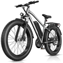 Load image into Gallery viewer, Electric Bike for Adults, Peak 1000W Ebike, 25MPH 60Miles Electric Mountain Bike, 26" Fat Tire Adult Electric Bicycle with 48V 13AH Battery